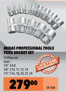 Midas Professional Tools Torx Socket Set SK14M