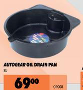 Autogear 8Ltr Oil Drain Pan OP008