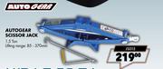 Autogear Scissor Jack 1.5 Ton JS015