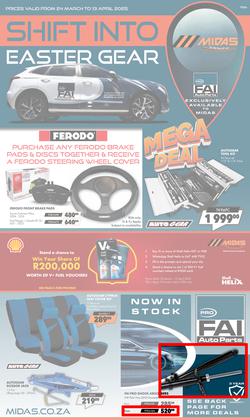 Midas : Shift Into Easter Gear (24 March - 13 April 2025), page 1