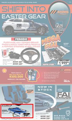 Midas : Shift Into Easter Gear (24 March - 13 April 2025), page 1