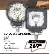 Autogear LED Lights 9 LED L-WL01/2