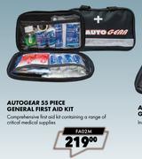 Autogear 55 Piece General First Aid Kit FA02M