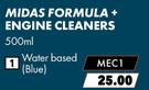 Midas Formula+ Engine Cleaners Water Based (Blue) MEC1-500ml