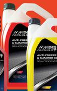 Midas Formula+ Anti Freeze & Summer Coolants 96% MAF5-96R/Y-5L