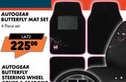 Autogear Butterfly Mat Set 4 Piece Set LA72