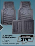 Autogear Rubber Mat Set MA26BK/GY
