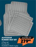 Autogear Rubber Mat Set MA27BK/GY