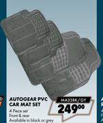 Autogear PVC Car Mat Set MA35BK/GY