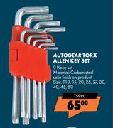 Autogear Torx Allen Key Set TS9PC