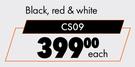Autogear Deluxe Seat Cushion Set Black, Red & White CS09-Each