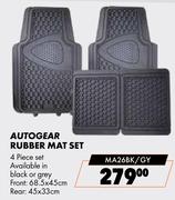 Autogear Rubber Mat Set MA26BK/GY