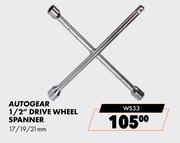 Autogear 1/2" Drive Wheel Spanner 17/19/21mm WS33