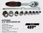 Autogear 3/8" Drive Socket Set SK12PC