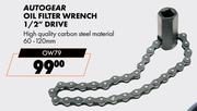 Autogear Oil Filter Wrench 1/2" Drive OW79
