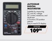 Autogear Digital Multimeter DT830B