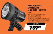 Autogear-X Spotlight Li-Night Hunter LIG18W