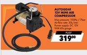 Autogear 12V Mini Air Compressor PU07