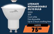 Litemate Rechargeable GU10 Bulb LM058