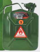 Autogear Jerry Cans Metal Green JC04-5L