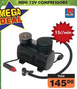 Autogear 15Ltr Mini 12V Compressor PU04