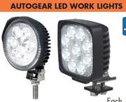Autogear Rectangular 27W 10-30V LED Work Lights TL-L197VW-Each