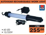 Autogear 12/220V Rechargeable Work Light L-TE60