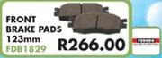 Front Brake Pads 123mm FDB1829