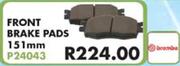 Front Brake Pads 151mm P24043