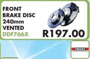 Front Brake Disc 240mm Vented DDF766X
