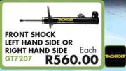 Front Shock Left Hand Side Or Right Hand Side GT7207