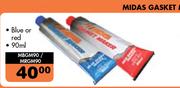 Midas Gasket Makers In Blue Or Red MBGM90/MRGM90-90ml Each