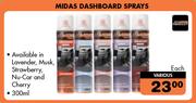 Midas Dashboard Sprays-300ml Each
