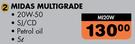 Midas Multigrade 20W-50 Petrol Oil MI20W-5Ltr