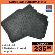 Autogear 4 Stuk stel Rubbermat stel MA27BK/GY
