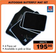 Autogear 4 Piece Butterfly Mat Set LA62/72