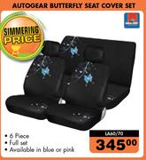 Autogear 6 Piece Butterfly Seat Cover Set LA60/70