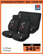 Autogear 6 Piece Butterfly Seat Cover Set LA80