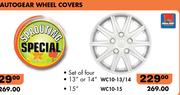 Autogear Set of 4 Wheel Covers 13" Or 14" WC10-13/14