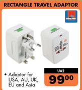 Autogear Rectangle Travel Adaptor For USA, AU, UK, EU And Asia-UA2
