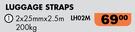 Midas Luggage Straps 2 x 25mm x 2.5m LH02M