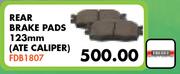 Rear Brake Pads 123mm(Ate Caliper) FDB1807 For BMW 320i E90 2005-2012
