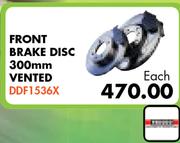 Front Brake Disc 300mm Vented DDF1536X For BMW 320i E90 2005-2012