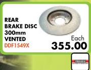 Rear Brake Disc 300mm Vented DDF1549X For BMW 320i E90 2005-2012