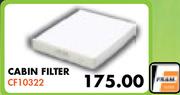 Cabin Filter CF10322 For 16V 2005-2010