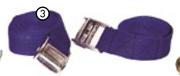 Auto Gear Luggage Straps & Tie Downs 38mmx2.5m LH03