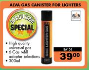 Alva Gas Canister For Lighters BA105