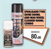 Spanjaard Tyre Shine 500ml & Mag Wheel Cleaner 400ml-Combo