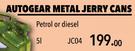 Autogear Metal Jerry Cans Petrol Or Diesel 5Ltr JC04