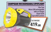 Midas Campgear Rechargeable Spotlight LIG10WCREE